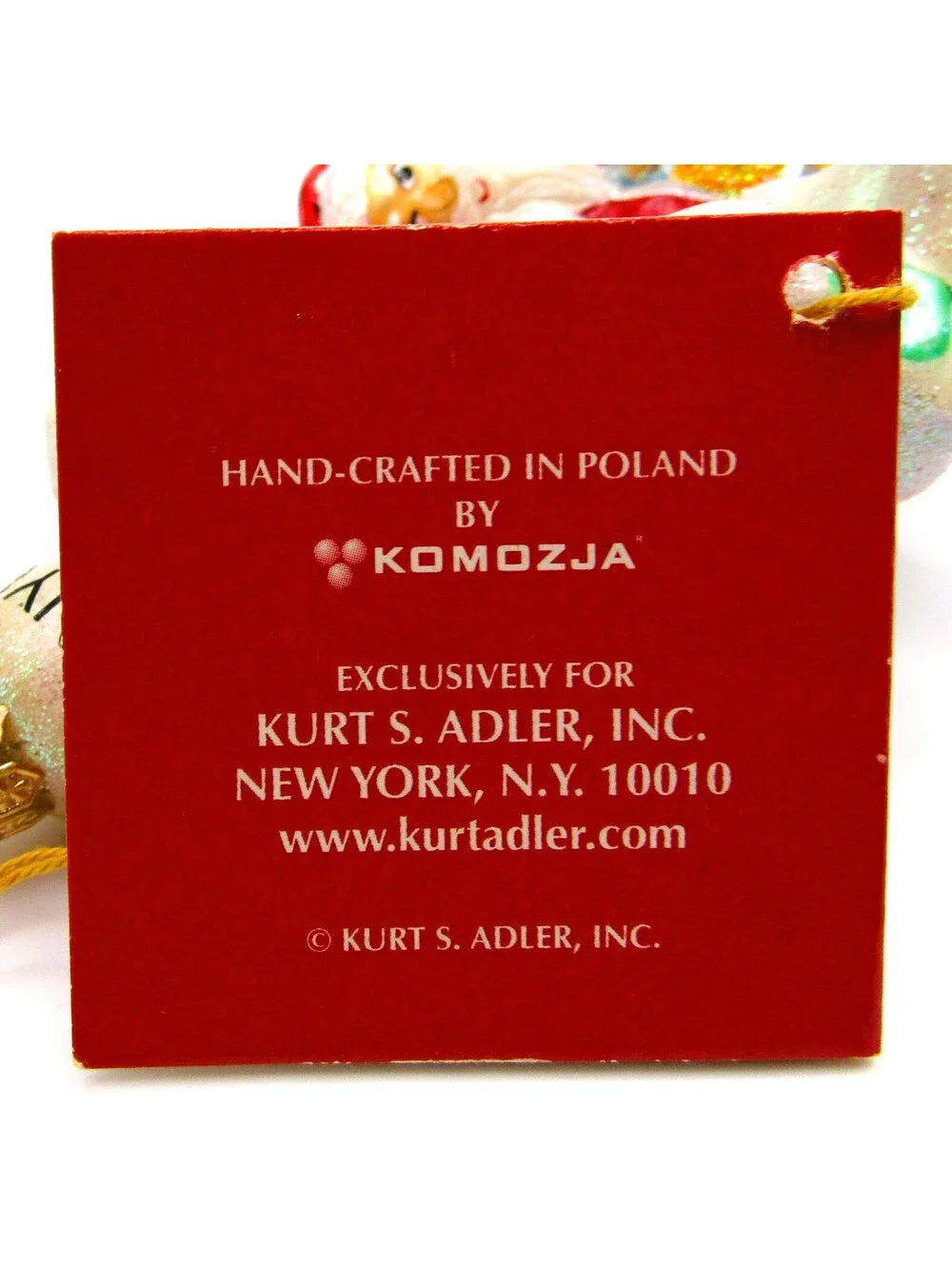 Kurt S. Adler Komozja Polonaise Macy's Holiday Lane Ornament with Box